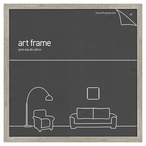Frames & Hangers Wall Hanging Sleek 60x60cm Print Frame Ash