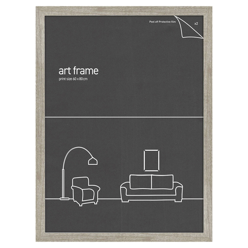 Frames & Hangers Wall Hanging Sleek 60x80cm Print Frame Ash