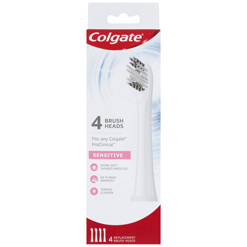 4pc Colgate ProClinical Sensitive Replacement Brush Head Refill