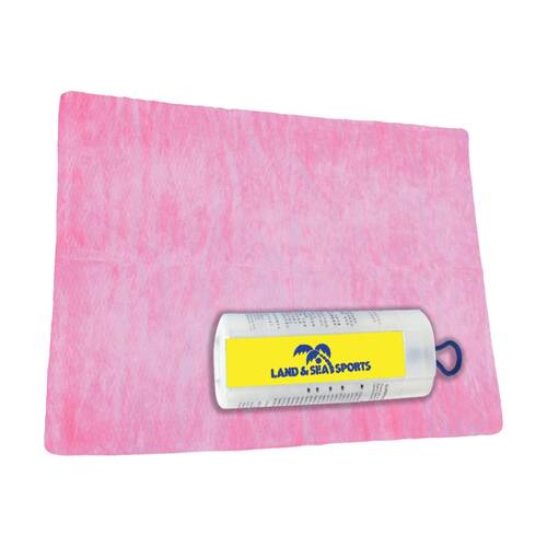 Land & Sea Jumbo Size Sports/Training Gym Microfibre Quick Drying Towel Pink