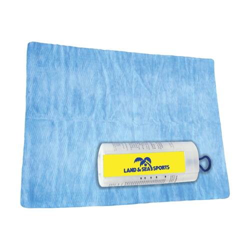 Land & Sea Jumbo Size Sports/Training Gym Microfibre Quick Drying Towel Blue