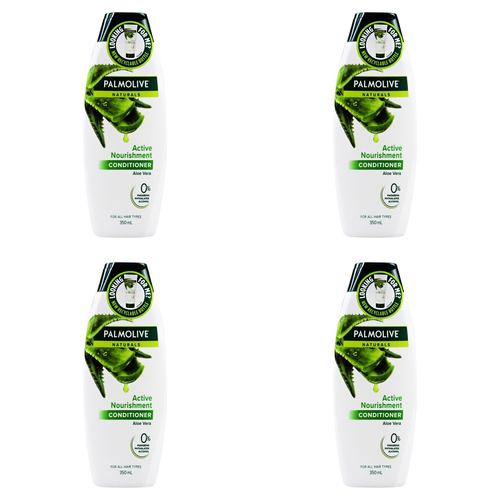 4PK Palmolive 350ml Conditioner Active Nourishment Aloe Vera For Normal Hair