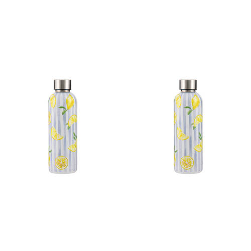 2PK Ladelle Capri Lemon Drink Bottle Water Beverage Container Portable Flask