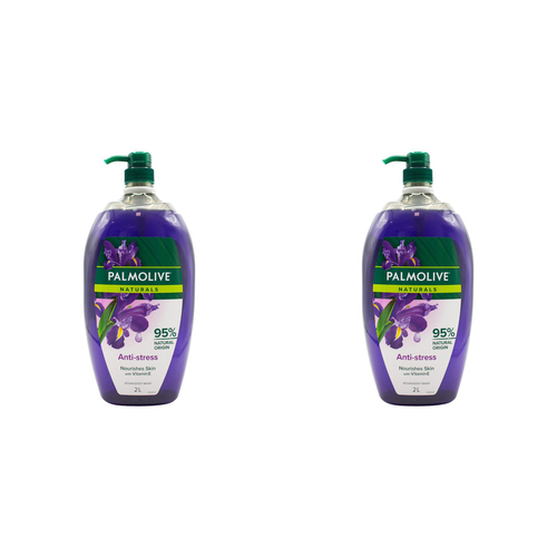 2PK Palmolive Naturals 2L Vegan Body Wash w/ Vitamin E Anti-Stress