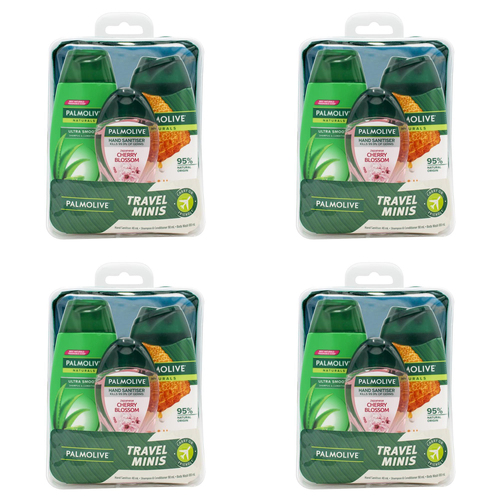12pc Palmolive Travel Minis Pack Shampoo/Conditioner/Body Wash Set