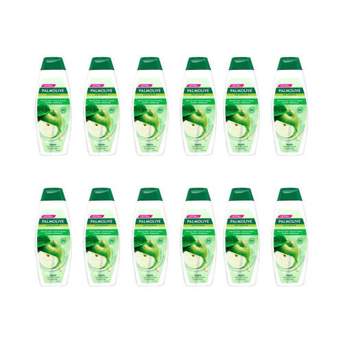 12x Palmolive Pure & Fresh Apple Shampoo 380ml Revitalising