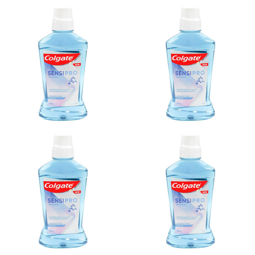 4PK Colgate 500ml Sensipro Mouthwash Mild Mint For Sensitive Mouth