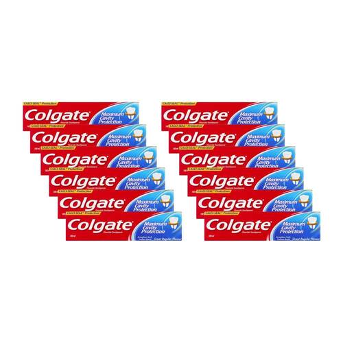 12PK Colgate Maximum Cavity Protection Toothpaste Tube 100ml Dental Oral Care