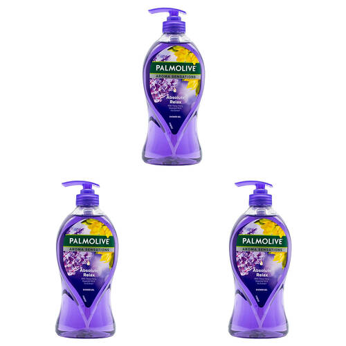 3PK Palmolive 750ml Aroma Sensations Shower Gel Absolute Relax