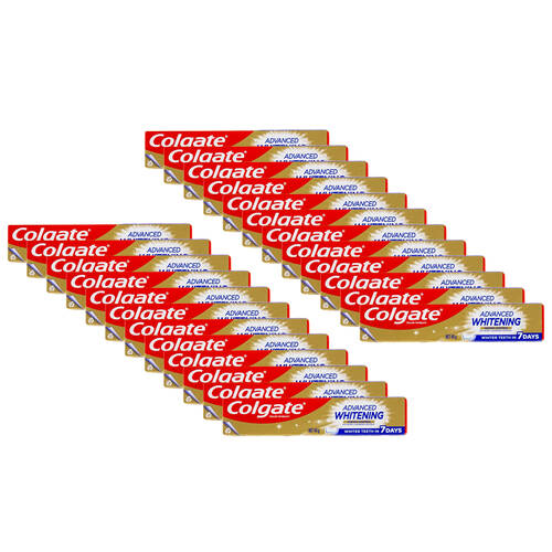 24PK Colgate Advanced Whitening Tartar Control Fluoride Toothpaste 40g Dental Care