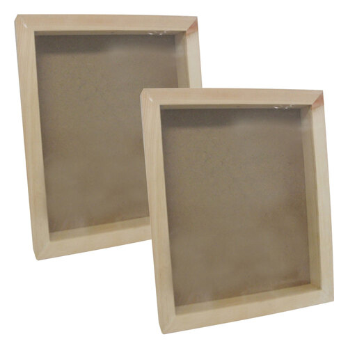 2x Boyle Wooden 28x23cm Craft Memory Box Rectangle Frame