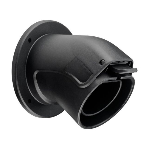 Goobay Angled Wall Mount For EV Type 2 Charging Cable - Black