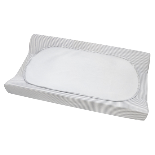 Living Textiles Jersey Change Pad Cover & Liner Grey Stripe