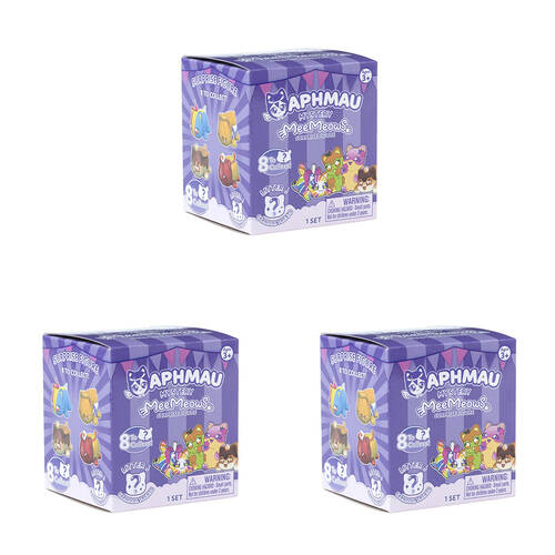 3PK Aphmau Mystery Meemeows Surprise Figure Series 6 - Assorted 3y+