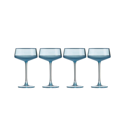 4pc Ladelle Panama Cocktail Coupe Serving Glass Drinkware/Barware Ocean