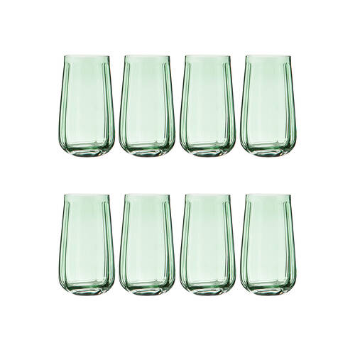 2x 4pc Ladelle Capri Mint Highball Tumbler 550ml Tall Drinking Glass Green