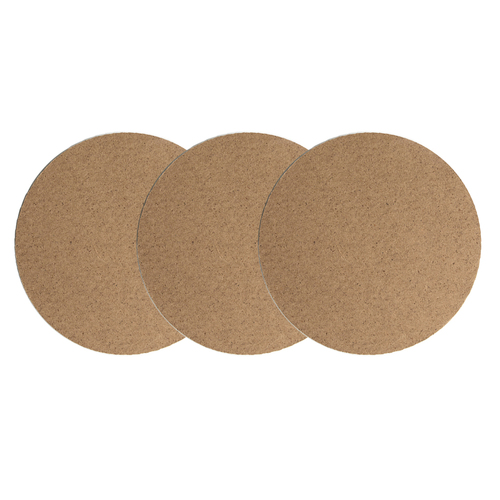 50PK Boyle 9x9cm Craft MDF Round Coaster Drink Holder - Natural