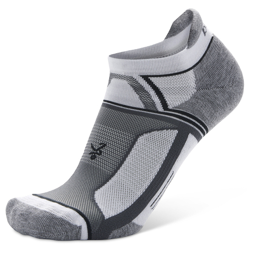 Balega Hidden Contour Recycled Running Sports Socks Small White/Grey