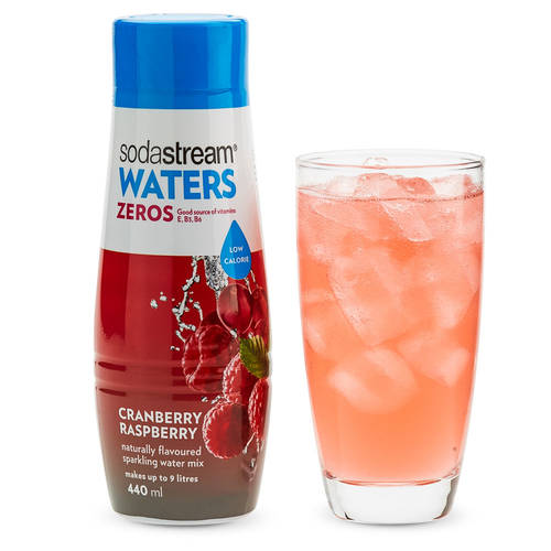 SodaStream Zeros Mix Cranberry Raspberry 440ml - Low Sugar