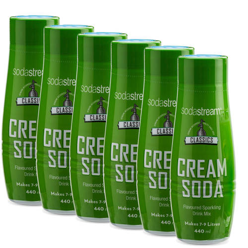6x SodaStream Classics Cream Soda Mix 440ml