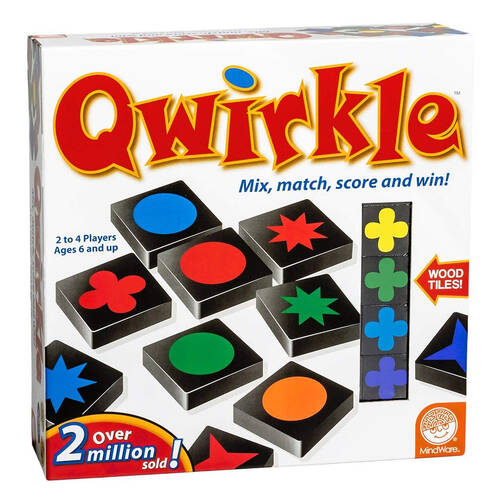 MindWare Qwirkle Kids Abstract Family Tabletop Tile Game 6y+