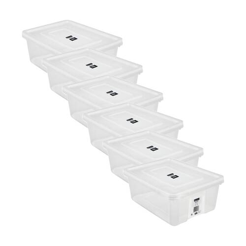 6PK Boxsweden Essentials Storage Box 10L 38x27x14cm Home Organisation