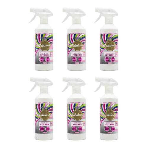 6PK Fabulosa 500ml Cleaning Spray Spotless Kitchen Fantabulosa
