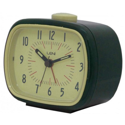 Leni Retro Alarm Clock Black