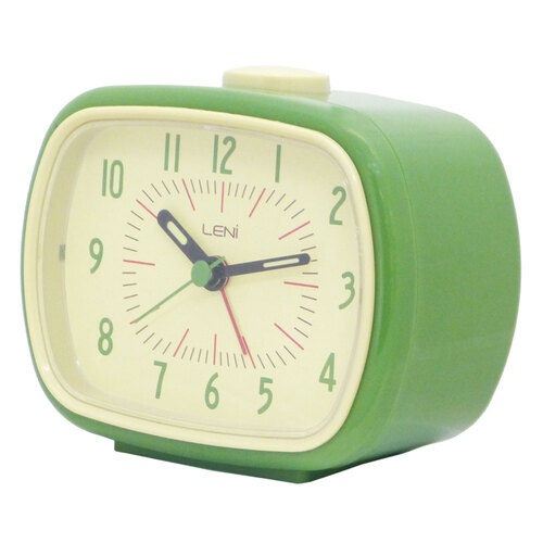 Leni Retro Alarm Clock Green