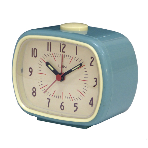 Leni Retro Alarm Clock Smokey Blue