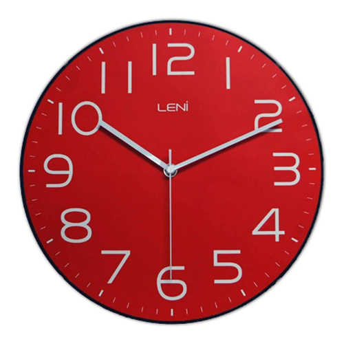Leni 30cm Classic Wall Clock Red