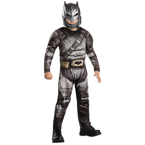 Dc Comics Batman Armour Deluxe Dress Up Costume - Size 9-10