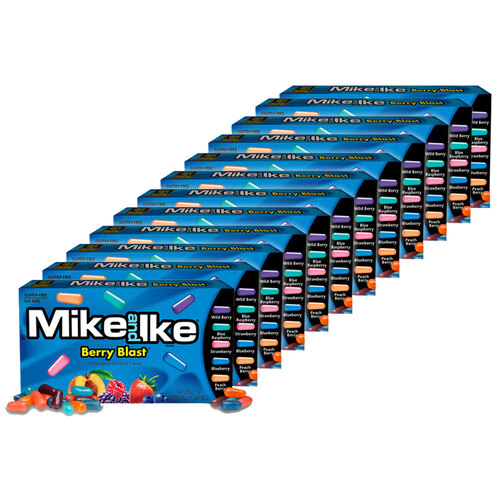 12PK Mike & Ike 141g Berry Blast Fruit Flavoured Chewy Candy