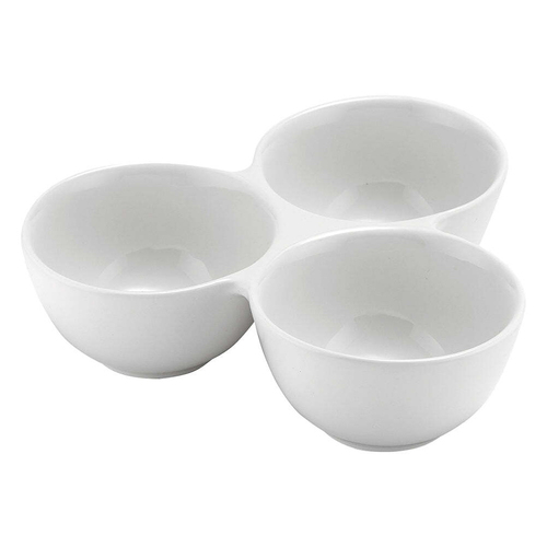 Ladelle Classica 20.5cm Porcelain 3-Dip Round Serving Bowl