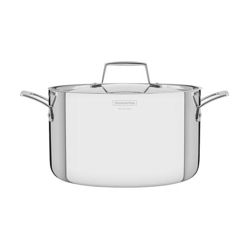 Tramontina Deep Casserole Pan Tri-Ply Stainless Steel Induction Safe 24cm/5.8L