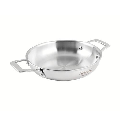 Tramontina Fry Pan Tri-Ply Stainless Steel Double Handle Induction Safe 30cm