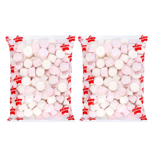 2PK Pascall 1kg Mixed Pink & White Marshmallows