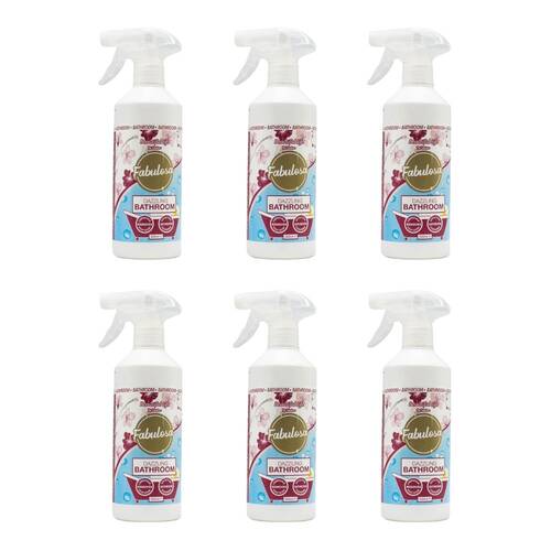6PK Fabulosa 500ml Spray Dazzling Bathroom Surface Cleaner Beautiful Life