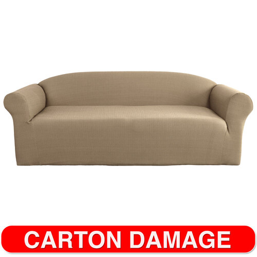 Elan Cambridge 3-Seater Sofa Cover 244cm Seat Protector - Linen