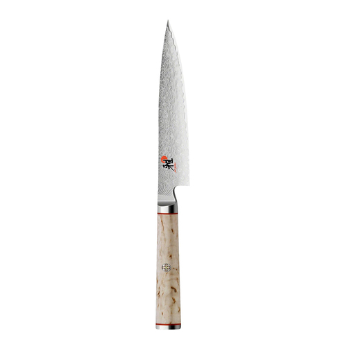 Miyabi 5000MCD Birchwood 13cm Steel Shotoh Utility Knife - Beige