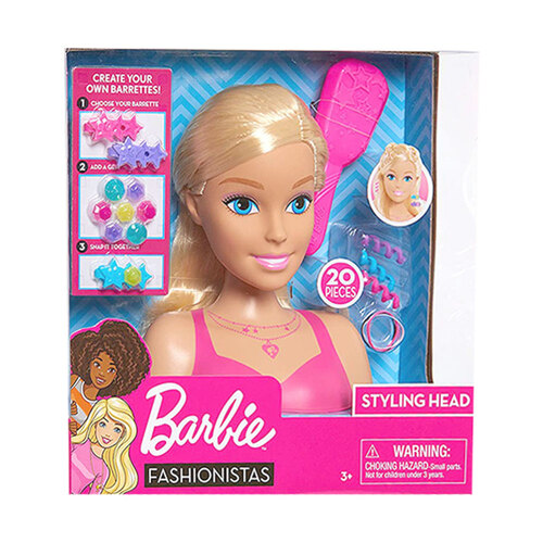 20pc Barbie Small Styling Head Blonde