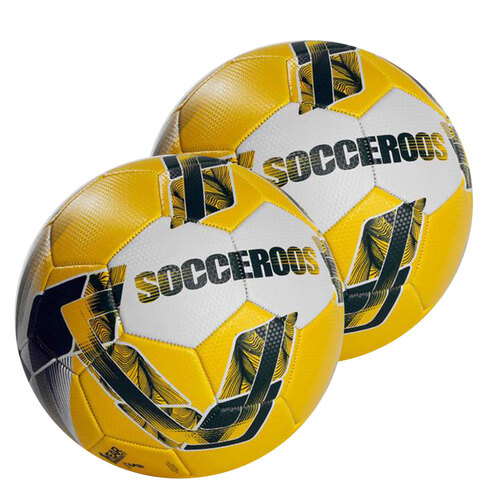 2x Heritage Socceroos Soccer Ball Size 5  (SOBL1503)
