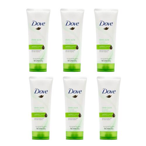 6PK Dove 100g Oil Control Facial Cleanser Moisture Serum Deep Pure