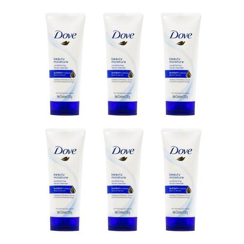 6PK Dove 100g Conditioning Facial Cleanser Beauty Moisture Serum