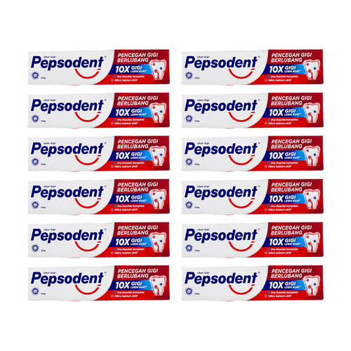 12PK Pepsodent 120g Toothpaste 10x Stronger Teeth Cavity Fighter