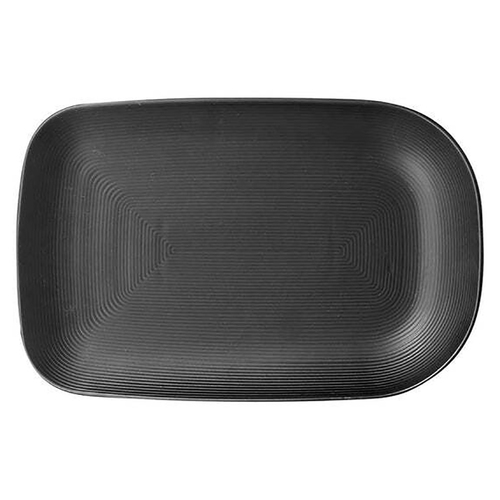 Ladelle Linear Texture Food Platter Black