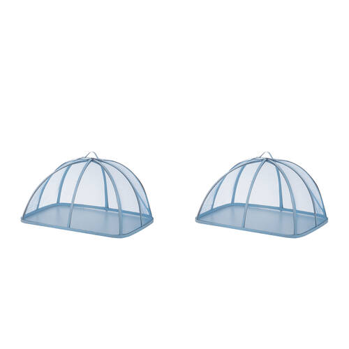 2PK Ladelle Capri Rectangle Mesh Food Cover/Protector Reusable Foldable Assorted 