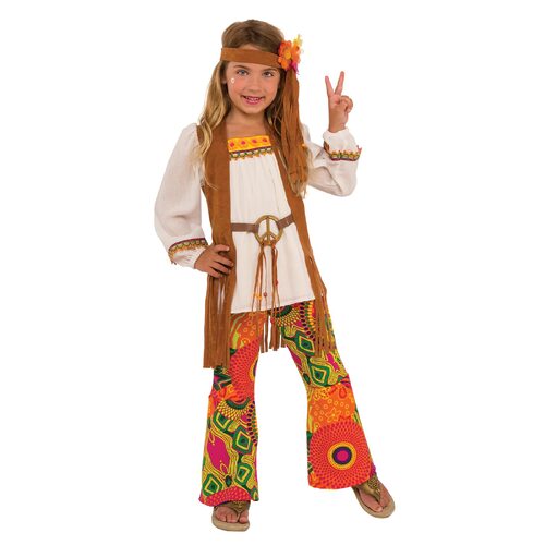 Rubies Flower Child Girls Dress Up Costume - Size L