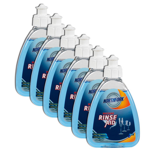6PK Northfork 250ml Liquid Machine Rinse Aid Dishwashing Soap