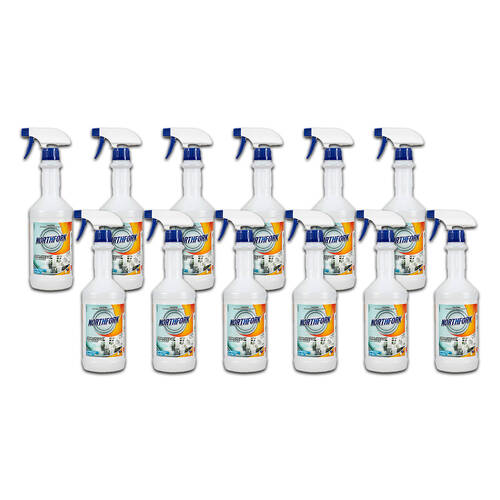 12PK Northfork Fat & Grease Remover Decanting Empty Bottle Spray 750ml
